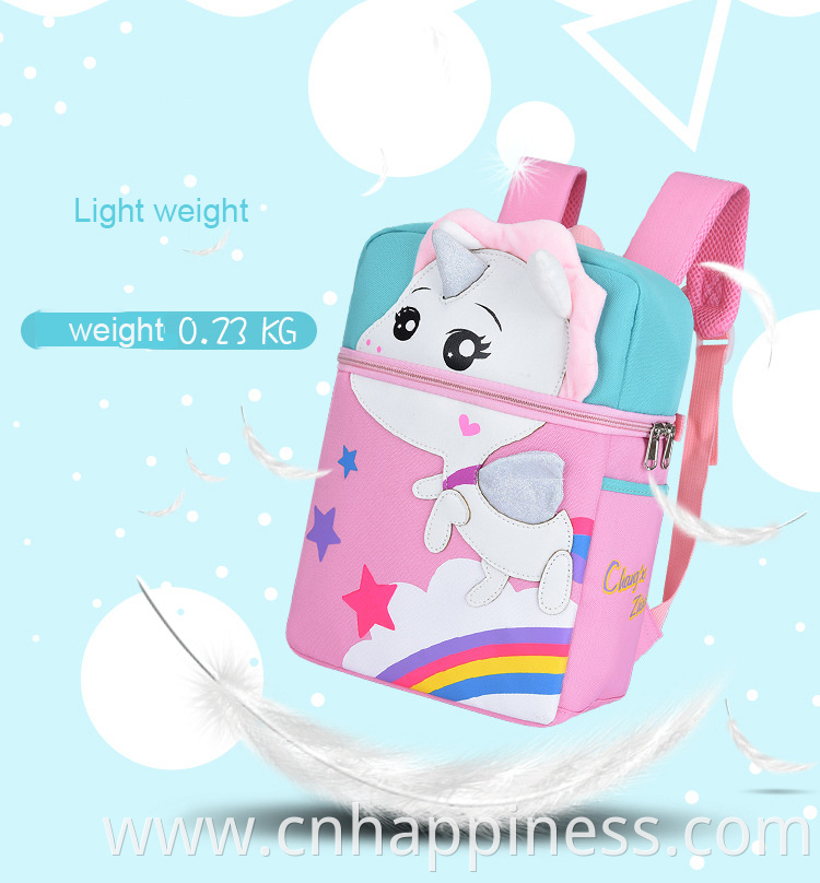 Kindergarten Schoolbag Children's Anti-lost Cartoon Creative DIY Stereo School Backpack Boy Girl 3D Cartoon Baby Backpack Cute